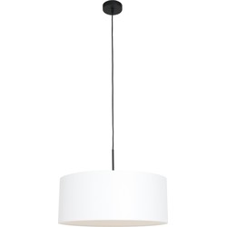 Steinhauer hanglamp Sparkled light - zwart - metaal - 50 cm - E27 fitting - 8151ZW