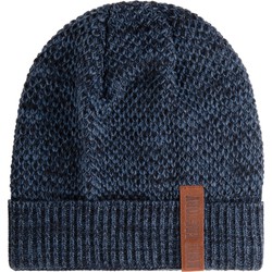 Knit Factory Jazz Gebreide Muts Heren & Dames - Beanie - Jeans/Navy - One Size