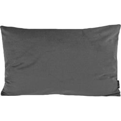 Sierkussen Velvet Donkergrijs | 30 x 50 cm | Polyester