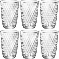 Bormioli Rocco Drinkglazen - 6x stuks - transparant - glas - 390 ml - Longdrinkglazen