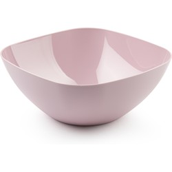 Plasticforte Serveerschaal/saladeschaal - D28 x H11 cm - kunststof - roze - 4800 ml - Serveerschalen