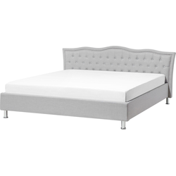 Beliani METZ - Tweepersoonsbed-Grijs-Polyester