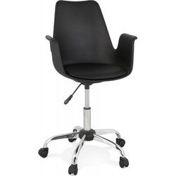 Bureaustoel met armleuningen TRIP 58x58x82 cm Zwart