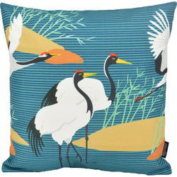 Crane Birds #2 - Outdoor | 45 x 45 cm | Kussenhoes | Katoen