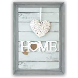 Houten fotolijst vintage grijs geschikt voor een foto van 20 x 20 cm - Fotolijsten
