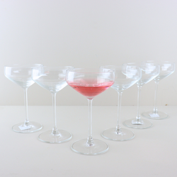 OTIX Champagnecoupe Glazen - 6 Stuks - Glas - Champagneglazen - Pornstar Martini - Glazen - Cocktailglazen