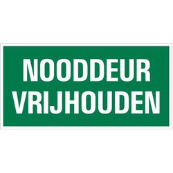 Pick veiligweg nooddeur vrijlaten