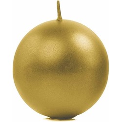 Gouden bolkaarsen 8 cm - bolkaarsen