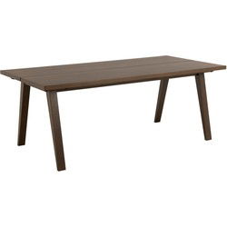 Eettafel Rechthoek - Walnoot - 200x95x74,6cm - Annie