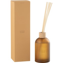 J-line - Geurstokjes Accords Essentiels Santal Satiné-550ml - 9.5x9.5x35.5cm