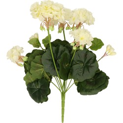 Kunst geranium wit 30 cm - Kunstplanten