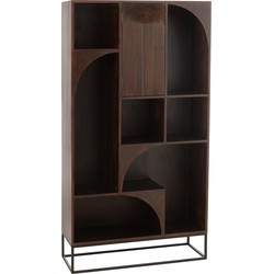 J-line - Rek Mode Mango Hout/mdf Bruin - 90x33x168cm