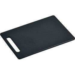 Kesper Kunststof keuken snijplank - zwart - 25 x 37 cm - Snijplanken
