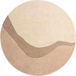 Ensuite By Brinker rond vloerkleed Organix Linen 210 Beige - Wol