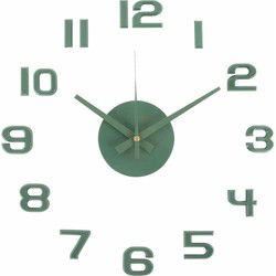 Wandklok Diy Sunset Numbers - Groen - Ø35cm