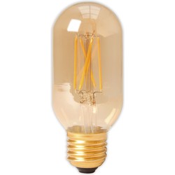 3 stuks - LED volglas Filament buismodel lamp 240V 4W 320lm E27 T45x110, Goud 2100K Dimbaar