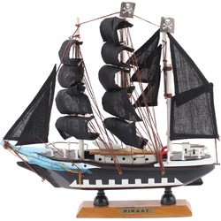 Decoratie - Piraten - Boot - 24cm - Piratenschip - Beeldjes