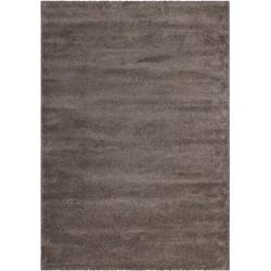 Tapijtenloods Velvet Soft - Laagpolig Effen Vloerkleed - Fluweel - Bruin- 200x290 CM