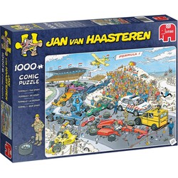 1_stuk_vastgezet - Puzzel Jan van Haasteren Formule 1 1000 stukjes - Plenty Gifts Spellen