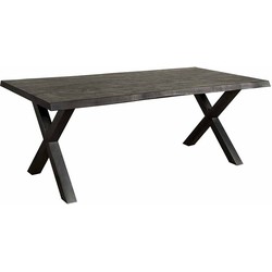 Tower living Xara Live-edge dining table 220x100 - top 5