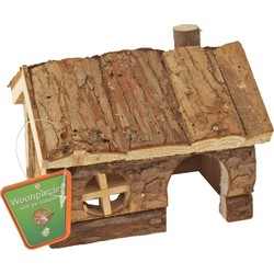 Hamsterhuis natural puntdak 14cm