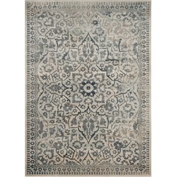 Safavieh Traditioneel Geweven Binnenvloerkleed, Vintage Collectie, VTG175, in Creme & Lichtblauw, 244 X 340 cm