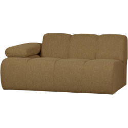WOOOD Mojo 1,5-Zits Bank Met Arm Links - Bouclé - Geel/Bruin