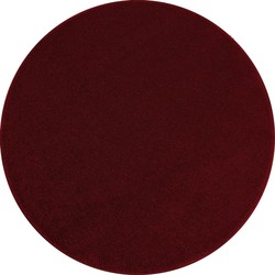 Tapijtenloods Basics Effen Rond Vloerkleed Rood Laagpolig- 120 CM ROND