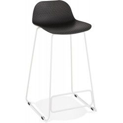Halfhoge snackkruk BABYLOS 48x53x85 cm Zwart