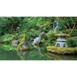 Japanse tuin 130x70cm Tuinschilderij