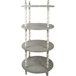 Clayre & Eef Rek Staand Groen Beige Hout