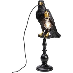Kare Tafellamp Sitting Crow Mat Black