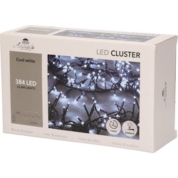 Clusterverlichting helder wit buiten 384 lampjes met timer kerstverlichting - Kerstverlichting kerstboom