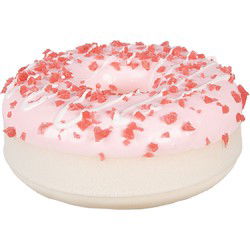Clayre & Eef Decoratie Donut Ø 8x3 cm Roze Kunststof