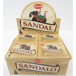6x Pakjes Sandelhout wierook 10 kegeltjes - Wierookstokjes