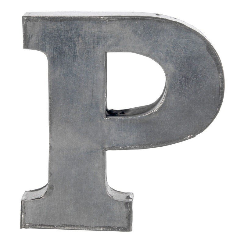 decoratie letter p h:5,5  - 