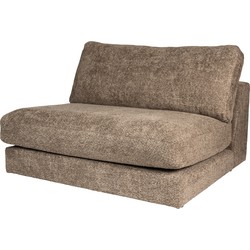 PTMD Nilla sofa without arm SiC Ant5 Brown
