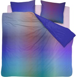 Damai Dekbedovertrek Katoen Satijn Rainbow - violet 200x200/220cm