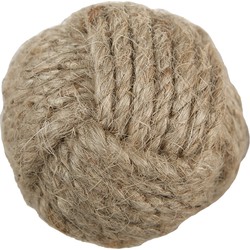 Clayre & Eef Deurknop  Ø 4 cm Bruin Jute Rond Meubelknop