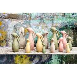 PTMD Deco Object Iemkje - 21x17x50 cm - Cement - Groen