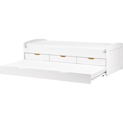 PETIVILLE - Onderschuifbed - Wit - 90 x 200 cm - Hout