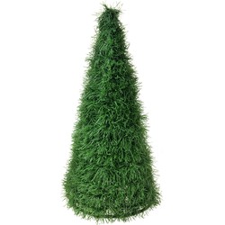 Clayre & Eef Kerstdecoratie Kerstboom Ø 21x50 cm Groen Kunststof