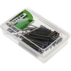 Draadnagel bk 2.4x50mm rvs 200gr