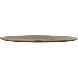 Ovaal tafelblad Bern -  180x100x3,5 - Naturel - Mangohout