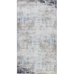 Modern Abstract Tapijt ALIX - Grijs/Blauw - 80x150 cm 