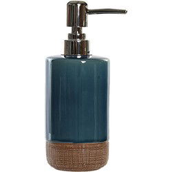 Zeeppompje/dispenser polystone emerald groen 18 cm - Zeeppompjes