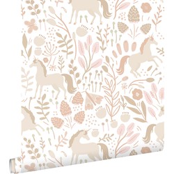 ESTAhome behang unicorns beige - 50 x 900 cm - 139873