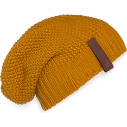 Knit Factory Coco Gebreide Muts Heren & Dames - Sloppy Beanie - Oker - One Size
