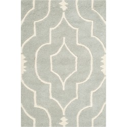 Safavieh Contemporary Indoor Hand Tufted Area Rug, Chatham Collection, CHT736, in Grey & Ivory, 91 X 152 cm