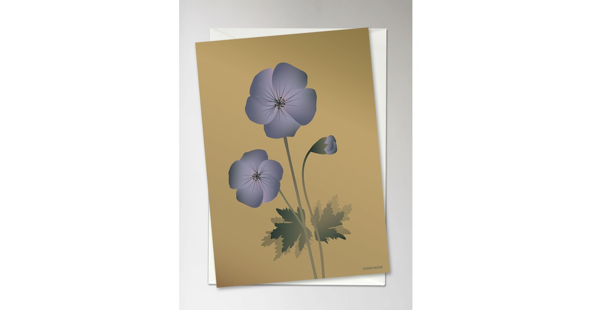 ViSSEVASSE Geranium Amber - Greeting Card - XS